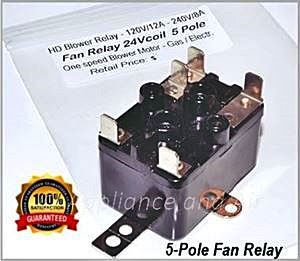 Heavy duty fife pole fan blower relay
